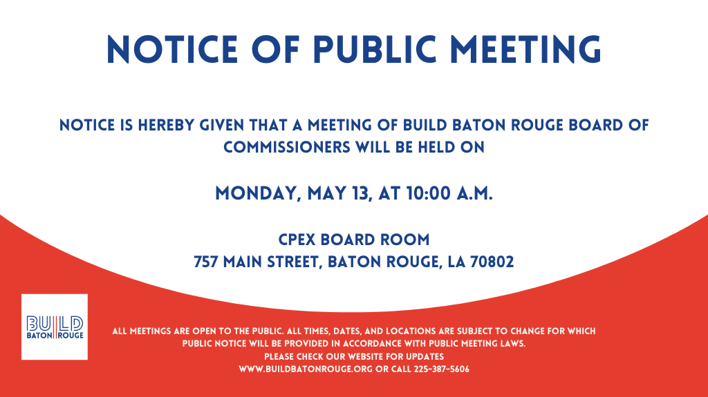 Date Change- Notice of Public Meeting